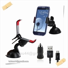 3in1 Universal Car Holder Mount For Samsung Galaxy S3 S4 i9300 i9500