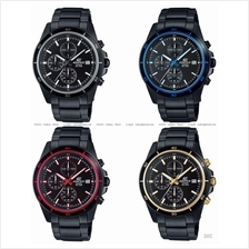 CASIO EFR-526BK EDIFICE chronograph date SS bracelet black IP