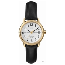 TIMEX T2H341 (W) Easy Reader Date leather strap white black