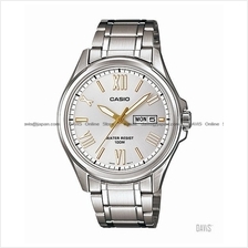 CASIO MTP-1377D-7AV STANDARD Analog day-date SS bracelet silver