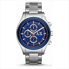 A|X ARMANI EXCHANGE AX1607 Men's The Driver Chrono SS Bracelet Blue