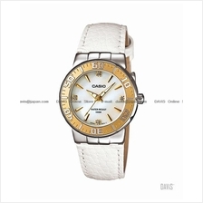 CASIO LTD-2000L-7AV STANDARD diver look rhinestones leather white