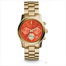 MICHAEL KORS MK6162 Runway Chronograph SS Bracelet Orange Gold