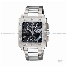 CASIO SHN-5507D-1A SHEEN Luxury Resort Sun Moon Date SS bracelet black