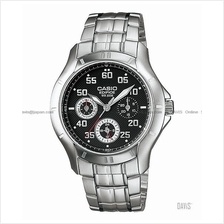 CASIO EF-317D-1AV EDIFICE multi-hand 24-hour day-date bracelet black