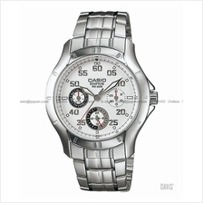 CASIO EF-317D-7AV EDIFICE multi-hand 24-hour day-date bracelet white