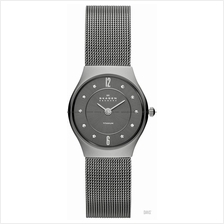 SKAGEN 233XSTTM Women's Grenen Glitz Titanium SS Mesh Bracelet Grey