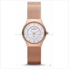 SKAGEN 233XSRR Women's Grenen Classic Glitz Mesh Bracelet Rose Gold