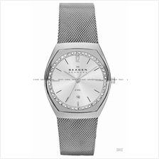 SKAGEN SKW2049 Women's Asta Date Glitz Mesh SS Bracelet Silver