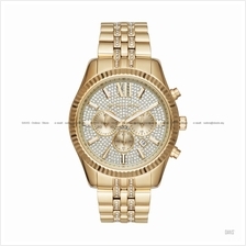 MICHAEL KORS MK8579 Lexington Chronograph Date Glitz SS Bracelet Gold
