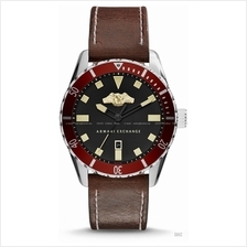 A|X ARMANI EXCHANGE AX1712 Men's Date Leather Strap Black Brown