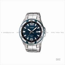 CASIO MTP-1305D-3AV STANDARD Analog Date SS bracelet green