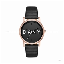 DKNY NY2633 Women's Soho Classic Leather Strap Black