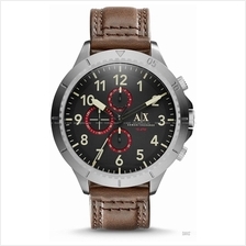 A|X ARMANI EXCHANGE AX1755 Men's Romulous Chrono Leather Strap Brown