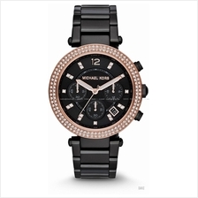 MICHAEL KORS MK5885 Parker Chronograph Glitz SS Bracelet Black