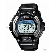 CASIO W-S220-1AV STANDARD digital solar world time resin strap black
