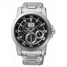 SEIKO . SNP093P1 . PREMIER . M . Perpetual . SSB . Kinetic . Black