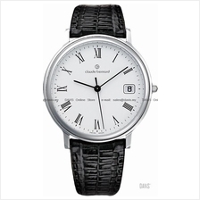Claude Bernard . 70149 3 BR . Classic (M) Date Pair Leather White