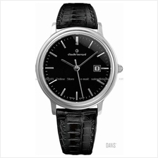 Claude Bernard . 31211 3 NIN . Classic (W) Date Pair Leather Black