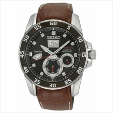 SEIKO . SNP055P2 . Sportura . M . Perpetual Cal . LSB . Kinetic .Black