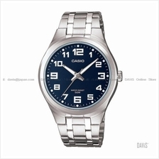 CASIO MTP-1310D-2BV STANDARD simple design SS bracelet blue *Match*