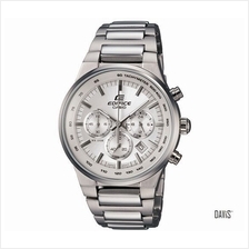 CASIO EF-500BP-7AV EDIFICE stopwatch SS bracelet watch silver *Match*