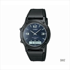 CASIO AW-49HE-2AV Standard Casual Ana-Digi resin strap watch blue
