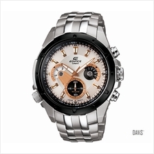 CASIO EF-535D-7AV EDIFICE chronograph slide rule SS bracelet white
