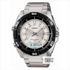 CASIO MTA-1010D-7A STANDARD Diver Styled Ana-Digi SS bracelet white