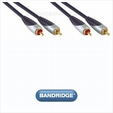 Bandridge Premium SAL4202 2 x RCA M - 2 x RCA M 2.0m interconnect