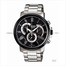 CASIO BEM-506CD-1AV BESIDE retrograde chronograph SS bracelet black