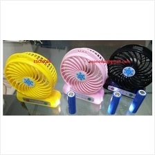 Portable Rechargeable Li-ion Battery Fan (Yellow, Pink, Black)
