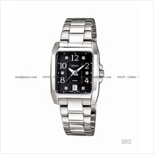 CASIO SHE-4023D-1A SHEEN His & Her date swarovski bracelet black*Match