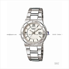 CASIO SHE-4500D-7A SHEEN date swarovski star sapphire bracelet white