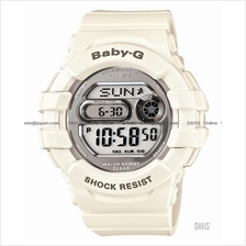 CASIO BGD-141-7 Baby-G 200M WR shiny dial resin strap white