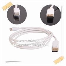 6ft Mini DisplayPort to DisplayPort DP 1.2 Cable - White/Black color