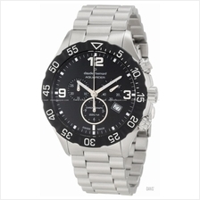 Claude Bernard . 10202 3 NIN . Aquarider (M) Diver SS Bracelet Black