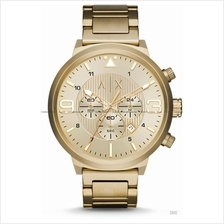 A|X ARMANI EXCHANGE AX1368 Men's Chronograph Oversized Bracelet Gold
