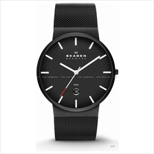 SKAGEN SKW6053 Men's Ancher Date SS Mesh Bracelet Black