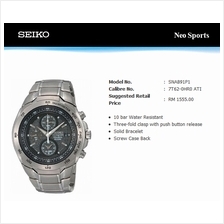 SEIKO . SNAB91P1 . Neo Sports . M . Chronograph . TSB . Quartz . Green