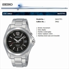 SEIKO . SKA477P1 . M . Date . SSB . Kinetic . Black