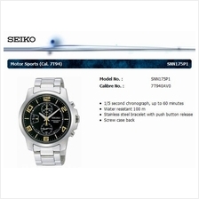 SEIKO . SNN175P1 . Motor Sports . M . Chrono . SSB . Quartz . Black