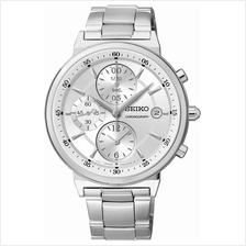 SEIKO . SNDW53P1 . W . Chronograph . SSB . Quartz . Silver