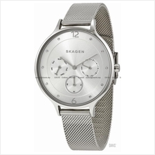 SKAGEN SKW2312 Women's Anita Day-Date Glitz SS Mesh Bracelet Silver