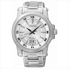 SEIKO . SUR013P1 . PREMIER . M . Date . SSB . Quartz . Silver