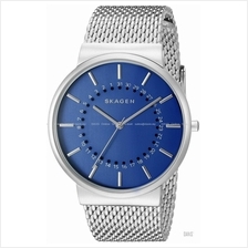 SKAGEN SKW6234 Men's Ancher Date SS Mesh Bracelet Blue