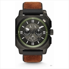 A|X ARMANI EXCHANGE AX1652 Men's Takedown Chrono Square Silicone Black