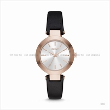 DKNY NY2458 Women's Stanhope Classic Leather Strap Black