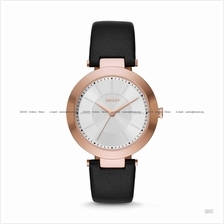 DKNY NY2468 Women's Stanhope Classic Leather Strap Black