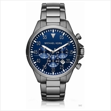 MICHAEL KORS MK8443 Gage Men's Chronograph SS Bracelet Navy Gunmetal